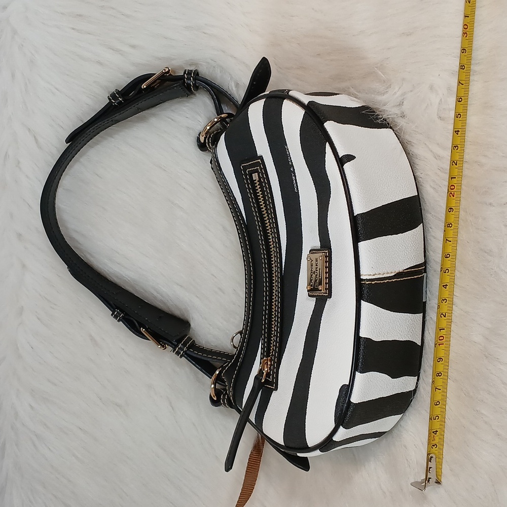 Dooney & Bourke Zebra Stripe Hobo/ Shoulder Bag - Picture 10 of 11